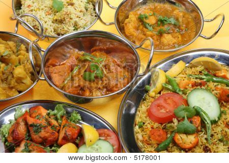 Selezione di Curry indiano