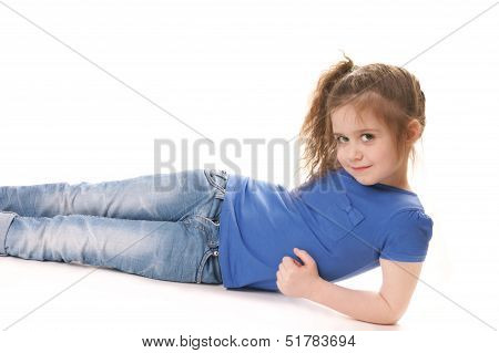 Girl On Floor