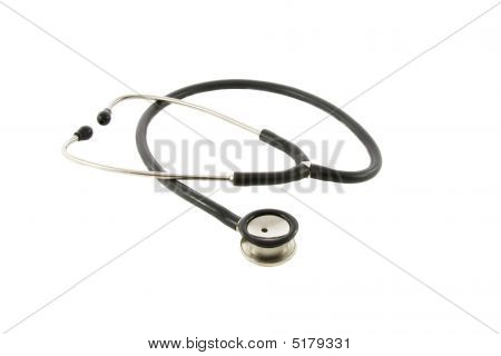 Médico fonendo aislado sobre fondo blanco