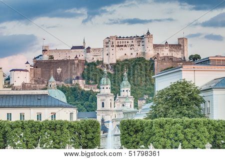 Hohensalzburg Castle (festung Hohensalzburg) At Salzburg, Austri