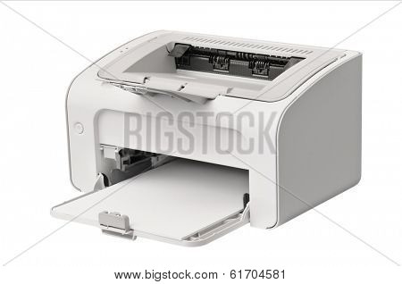 laser printer isolated on a white background                                   