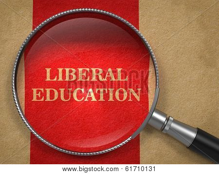 Liberal Education Concept - Magnifying Glass.