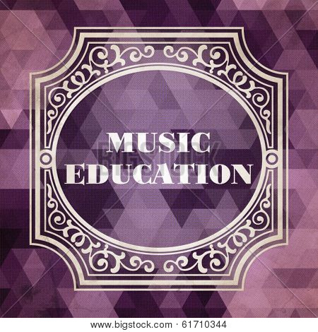 Music Education. Vintage Design Concept.