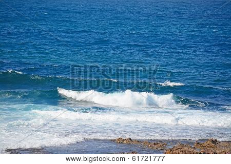 Close Up Of Small Waves