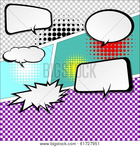 Comic Speech Bubbles.