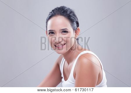 Woman in white