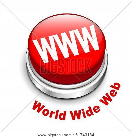 3D Illustration Of Www ( World Wide Web ) Button