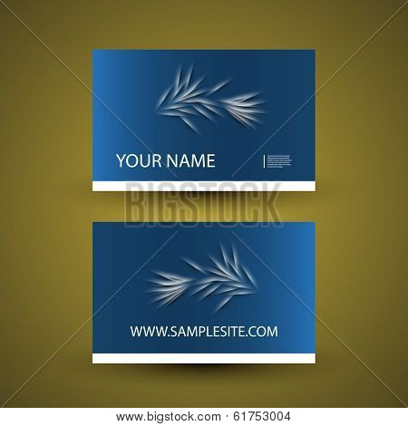 Business Card Template with Abstract Design