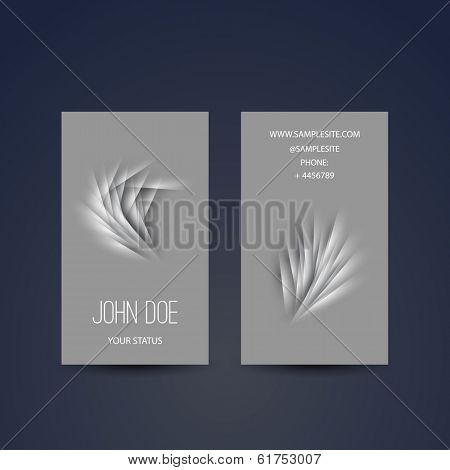 Business Card Template with Abstract Design