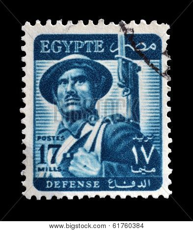 Old Egyptian postage stamp