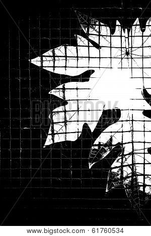 artistic papaya leaf