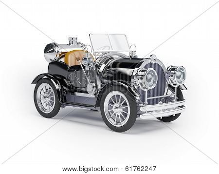 1910 black retro car