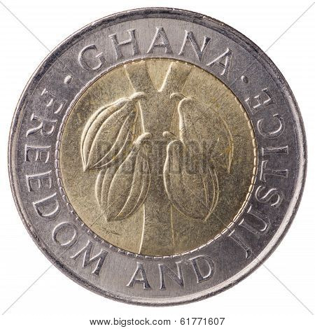 100 Ghana Cedis (second Cedi) Coin, 1999, Face
