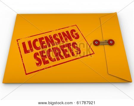 Licensing Secrets Envelope Official Authorization Information