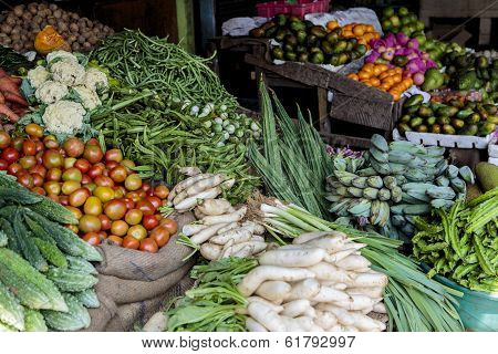 Closeup View Of The Fresh Vegetables