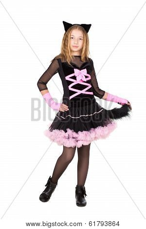 Pretty Girl Posing In Catsuit