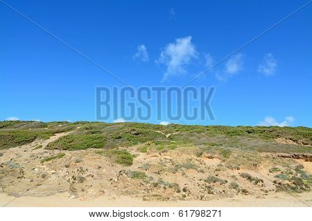Small Hill Under Clouds