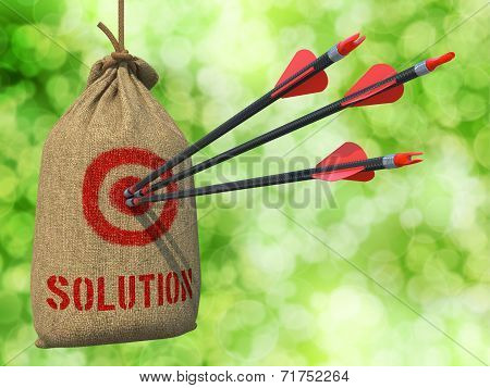 Solution - Arrows Hit in Red Mark Target.
