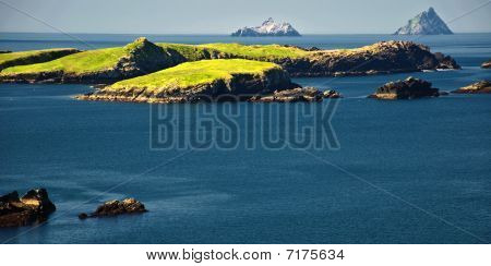Bellissimo paesaggio scenico vibrante e Seacape West Ireland