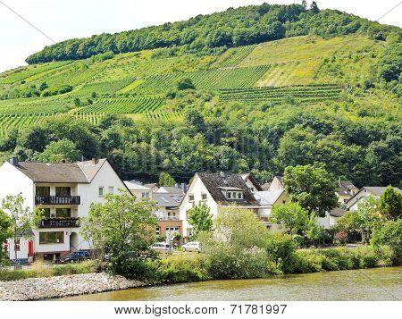 Houses In Ellenz Poltersdorf Village On Moselle