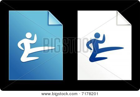 Karate a papír szett