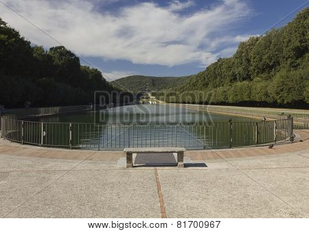 Caserta Royal Palace Garden lake
