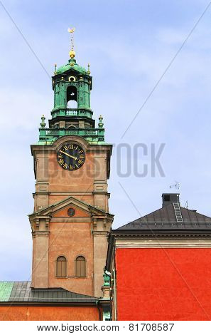 Saint Nicholas (storkyrkan) Bell Tower, Stockholm, Sweden