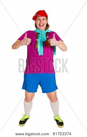 Happy Sportswoman