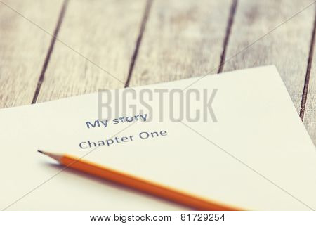 Pen And Paper For Writer. P