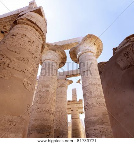 The Karnak Temple , Luxor, Egypt.