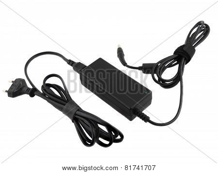 Computer Charger For Notebook (laptop). Isolated
