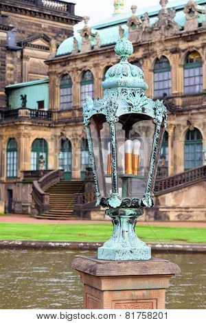 Lantern In Zwinger Palace  In Dresden.