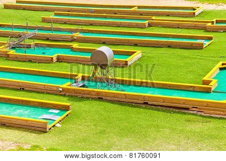 Mini-Golf field.