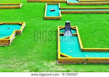 Mini-Golf field.