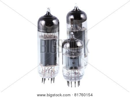 Three  Vacuum Electron Tube. Isolated