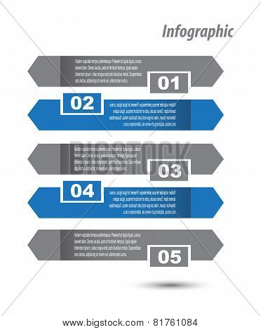 Modern design template, can be used for info-graphics,graphic or website layout vector