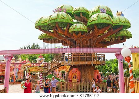 PORT-AVENTURA, SPAIN - SEPT, 06:Amusement park in Spain near Salou- Port Aventura.