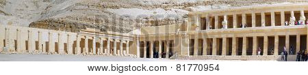 Overview Temple Of Queen Hatshepsut At Luxor