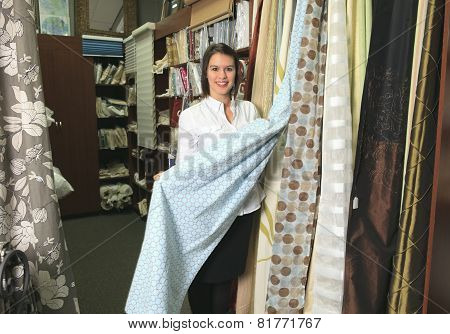 A home design shop with employee clerk