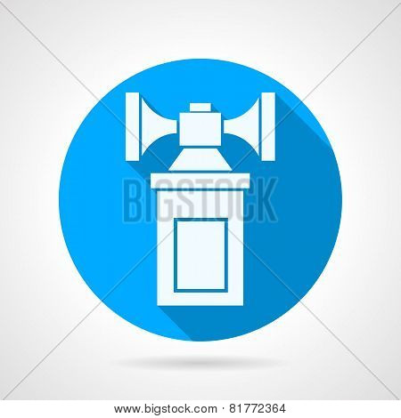 Double air horn flat vector icon