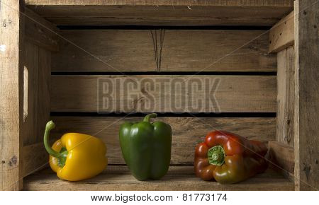 Composition With Three Peppers