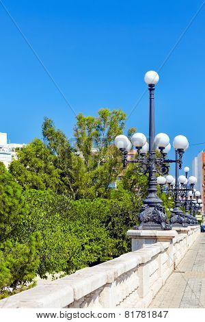 BARCELONA, SPAIN - SEPT  02, 2014: Beautiful landscape of the urban view Barcelona