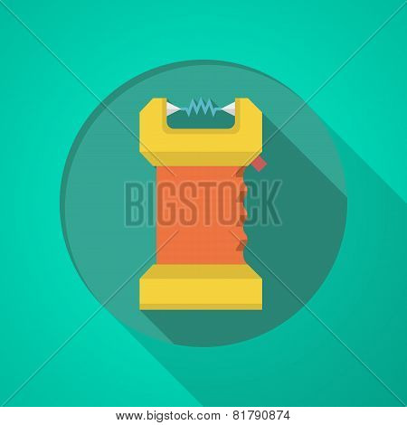 Taser flat color icon