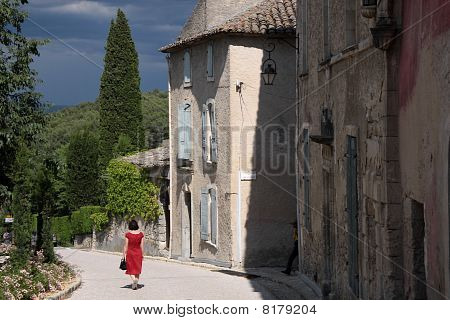 Obec Oppede-le-vieux v Provence