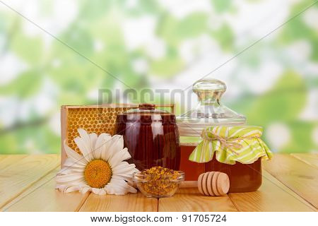 Honey still life
