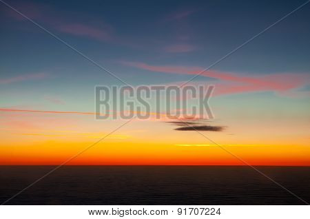 Beautiful Sunset In Clouds