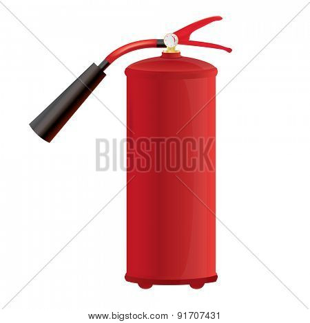 Red Fire extinguisher Isolated vector illustration