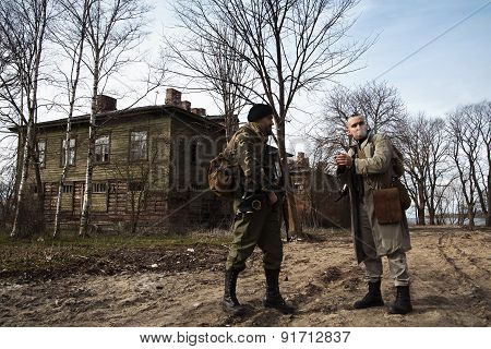 Brutal Male Breathing The Fresh Air And Smoking