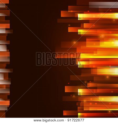 Flamy Lines For Your Text, Dark Background