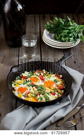 Eggs Poached With Vegetables,named 